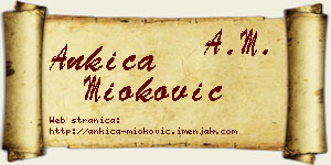 Ankica Mioković vizit kartica